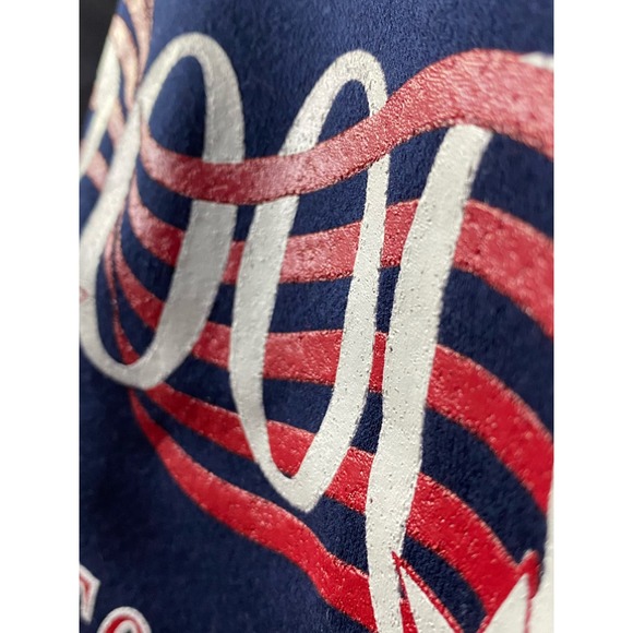 Laborers Union NY Twin Towers  Sweatshirt XL Vintage Blue Red 2000 -Back Hit- - Picture 9 of 13